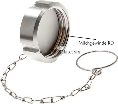 Blindmutter (Milchgewinde) Rd 28 x 1/8", 1.4301