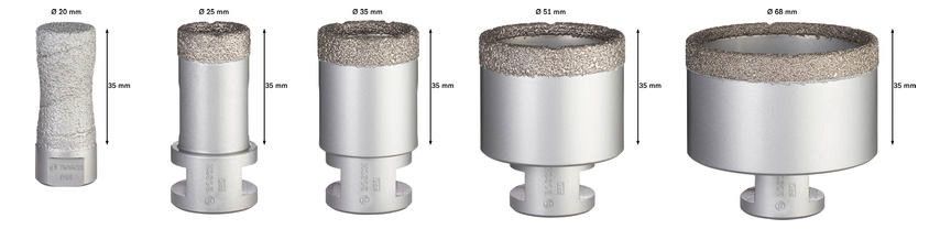 BOSCH Diamantschleiferset