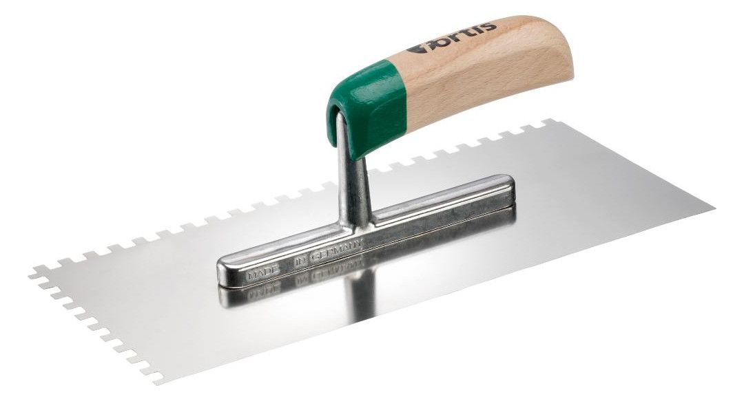 FORTIS Glättekellen, gezahnt: 6x6mm