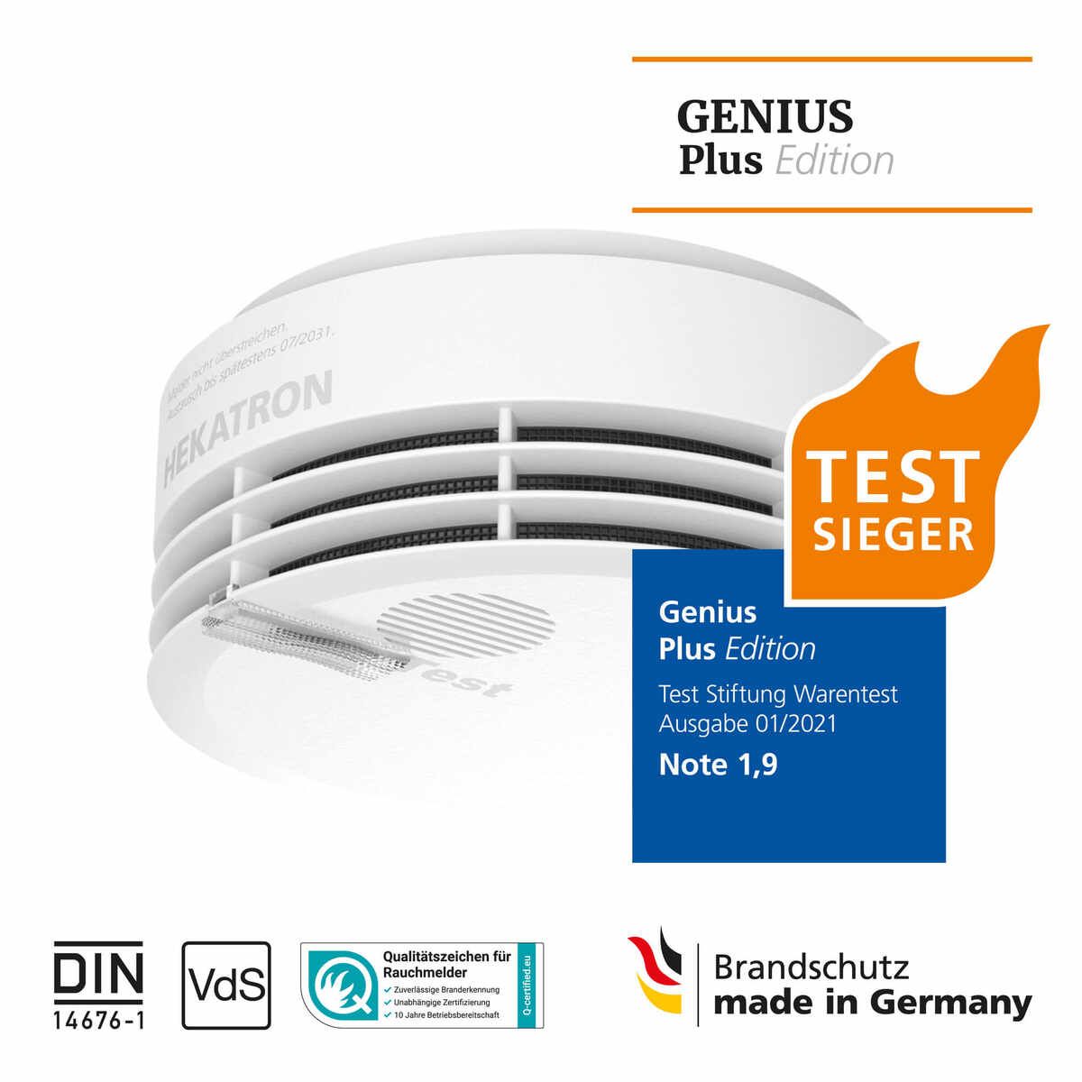 Hekatron Rauchwarnmelder Genius Plus