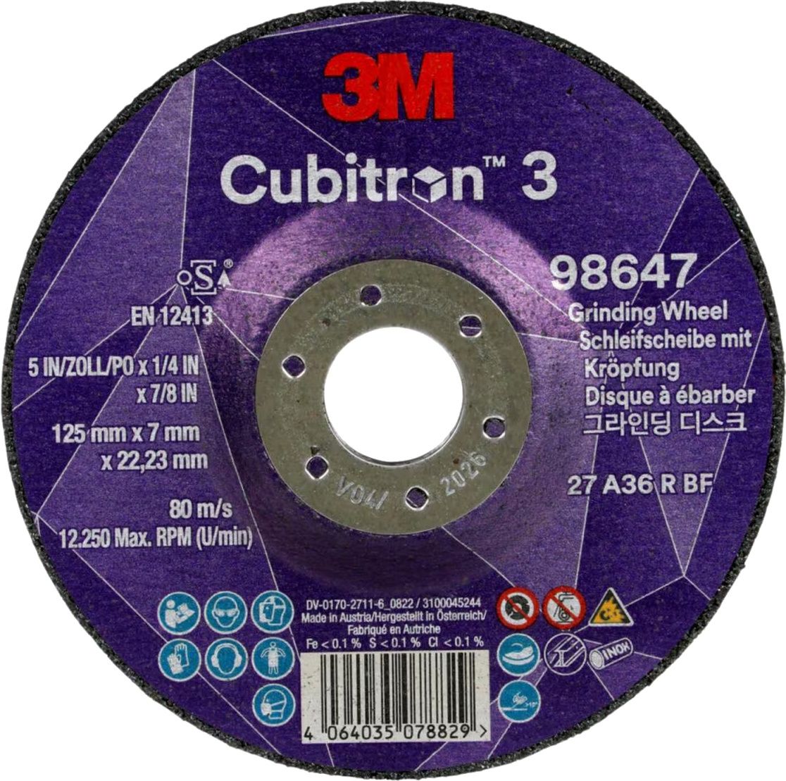3M Cubitron III-Schruppscheibe