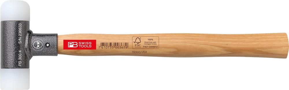 Schonhammer mit Holzstiel rückschlagfrei 22mm PB Swiss Tools