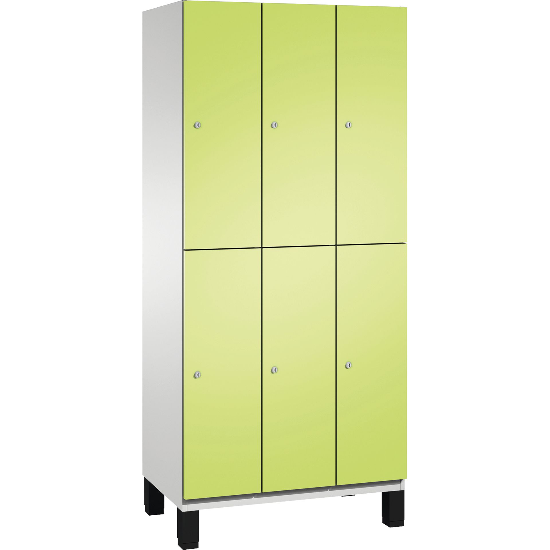 Doppelstockspind Füße 6Fächer B900mm lgr/cgn