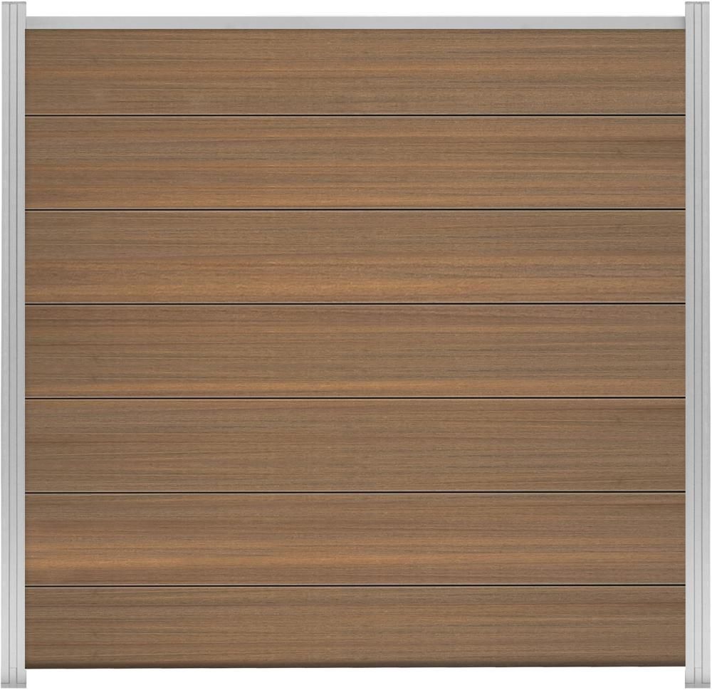 TJÖRN-Serie Zaunset 7 Lamellen 1795 x 245 mm coextrudiert MAHAGONI