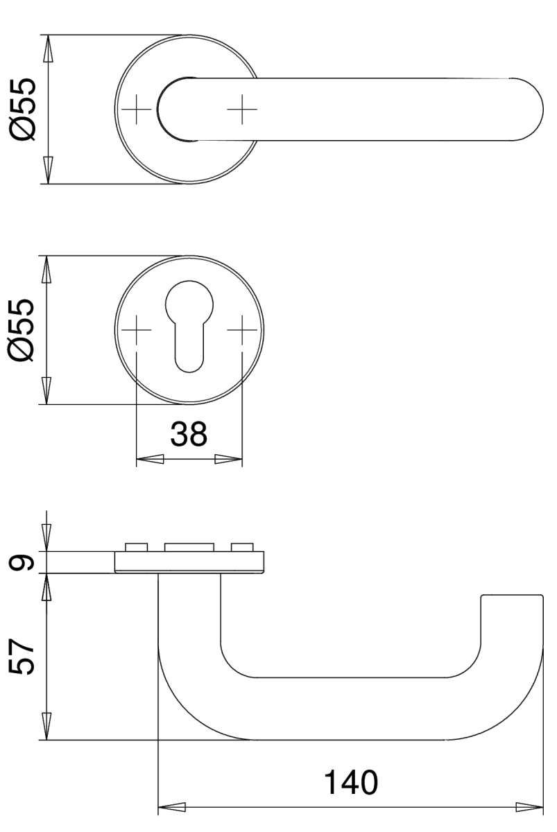 Nylon-FS-Wechsel-Garnitur, DIN 18273