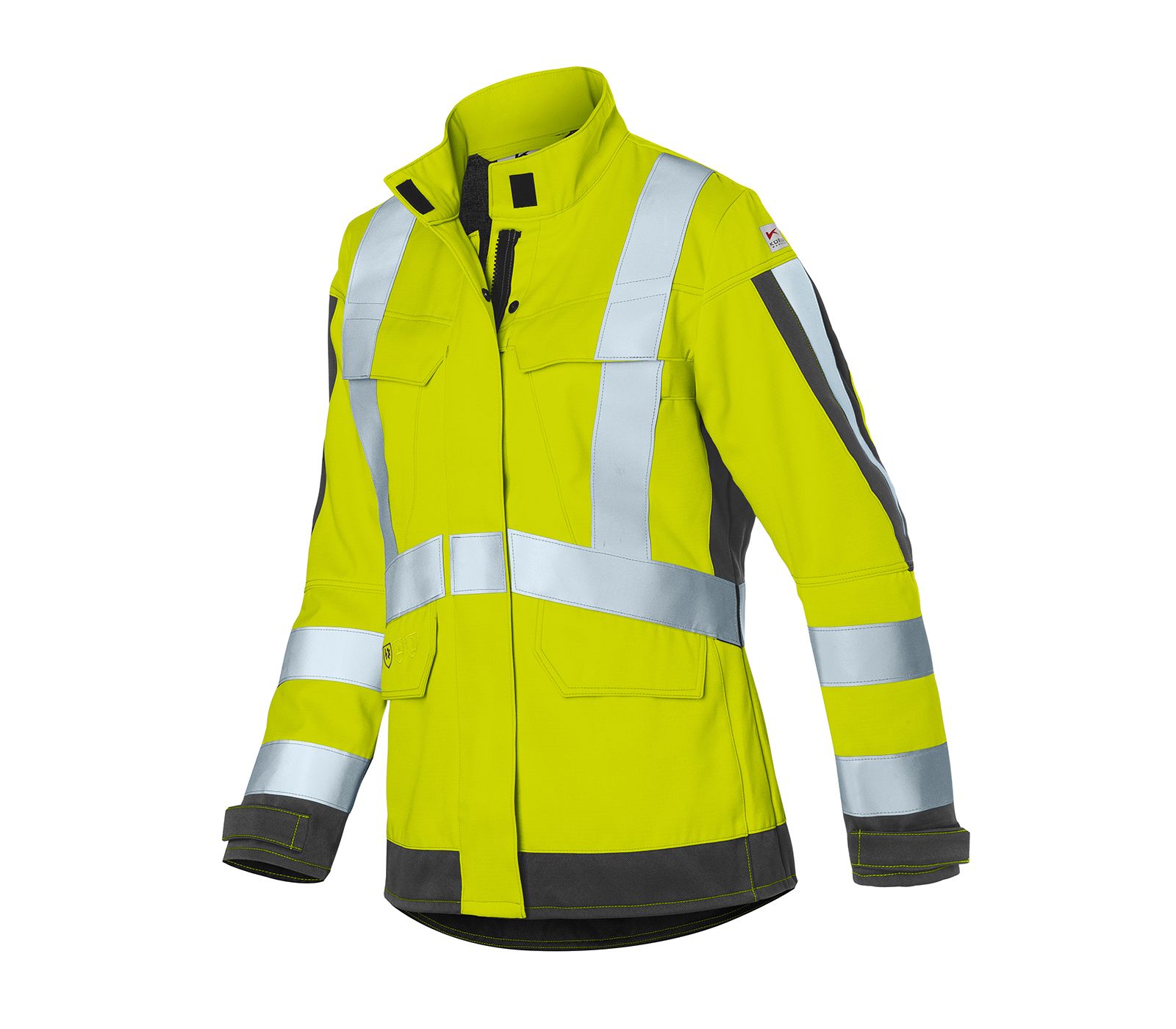 KÜBLER PROTECTIQ HIGH VIS Damenjacke ARC1 PSA 3 warngelb/anthrazit Gr. 34