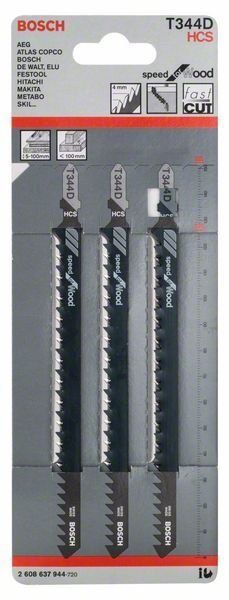Bosch Stichsägeblatt T 344 D Speed for Wood