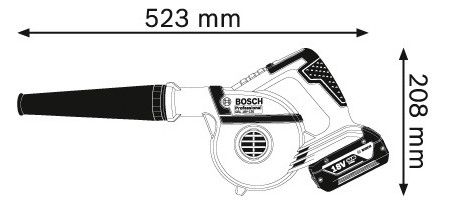 BOSCH Akku-Gebläse, Solo
