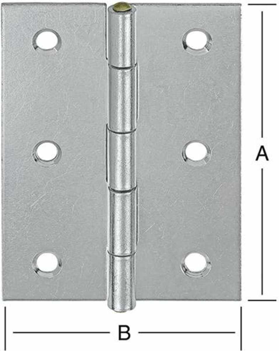 Scharniere halbbreit 80x58mm Nr. 502080Z VORMANN