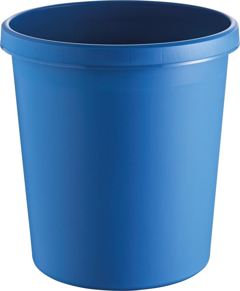 Papierkorb 30 l 405 mm blau helit