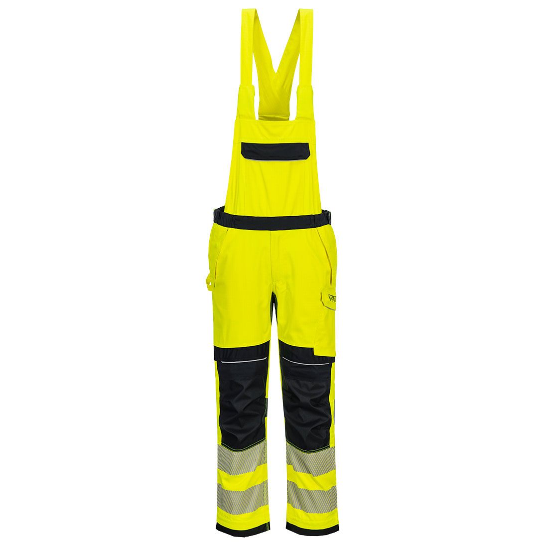 Portwest PW3 Warnschutz-Latzhose, Gelb/Blau, Gr. 2XL