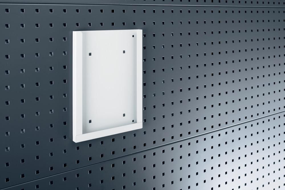 Prospekthalter A4 B224xT20xH302 mm für Lochplatten für Lochplatten bott