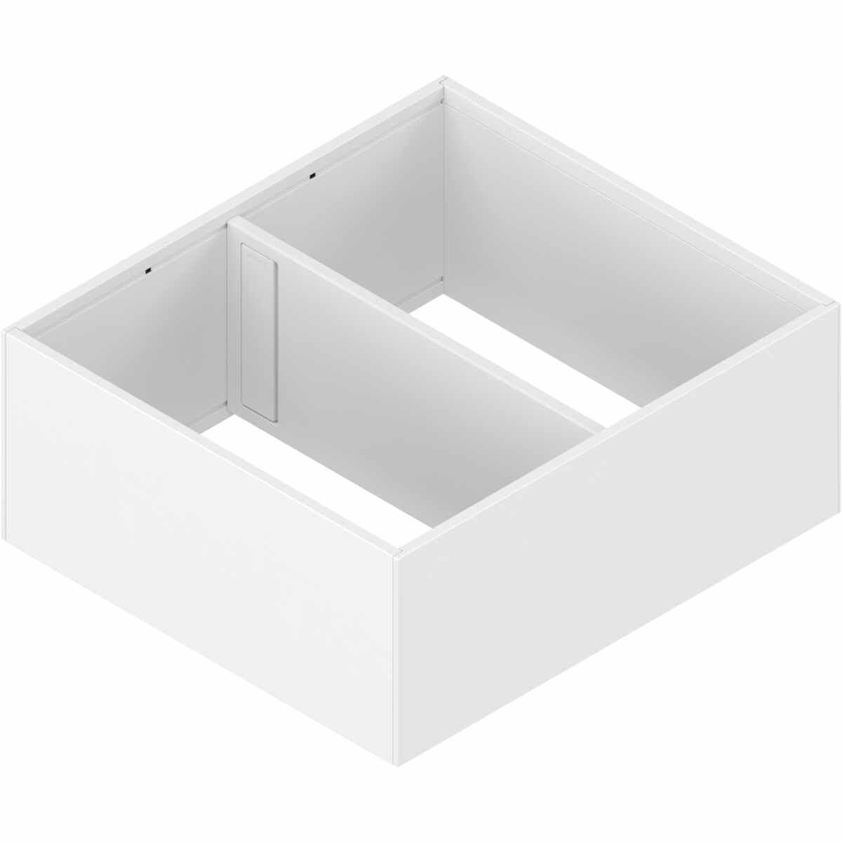 AMBIA-LINE Rahmen, für LEGRABOX/MERIVOBOX Frontauszug, Stahl, ab NL=300 mm, Breite=242 mm, seidenweiß matt