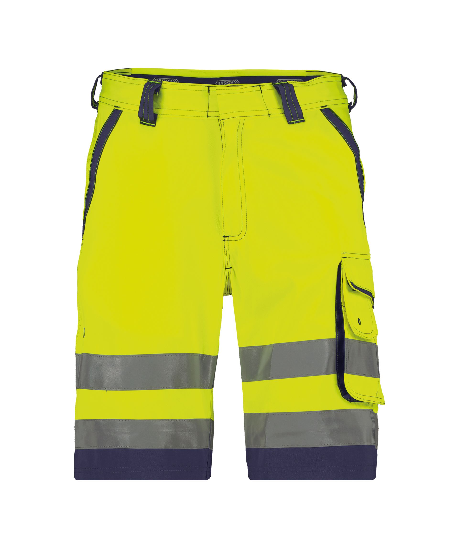 DASSY® Lucca - Warnschutz-Shorts - neongelb/dunkelblau, Gr. 42