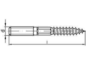ART 88149 Stockschrauben A 2 Typ 23E M 8 x 150 A 2 S