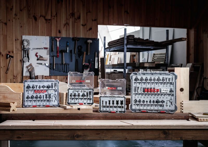 Bosch PRO Bündigfräser mit unterem Kugellager, D