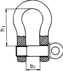 PÖSAMO Schäkel geschweift galZn 8,0mm-5/16"