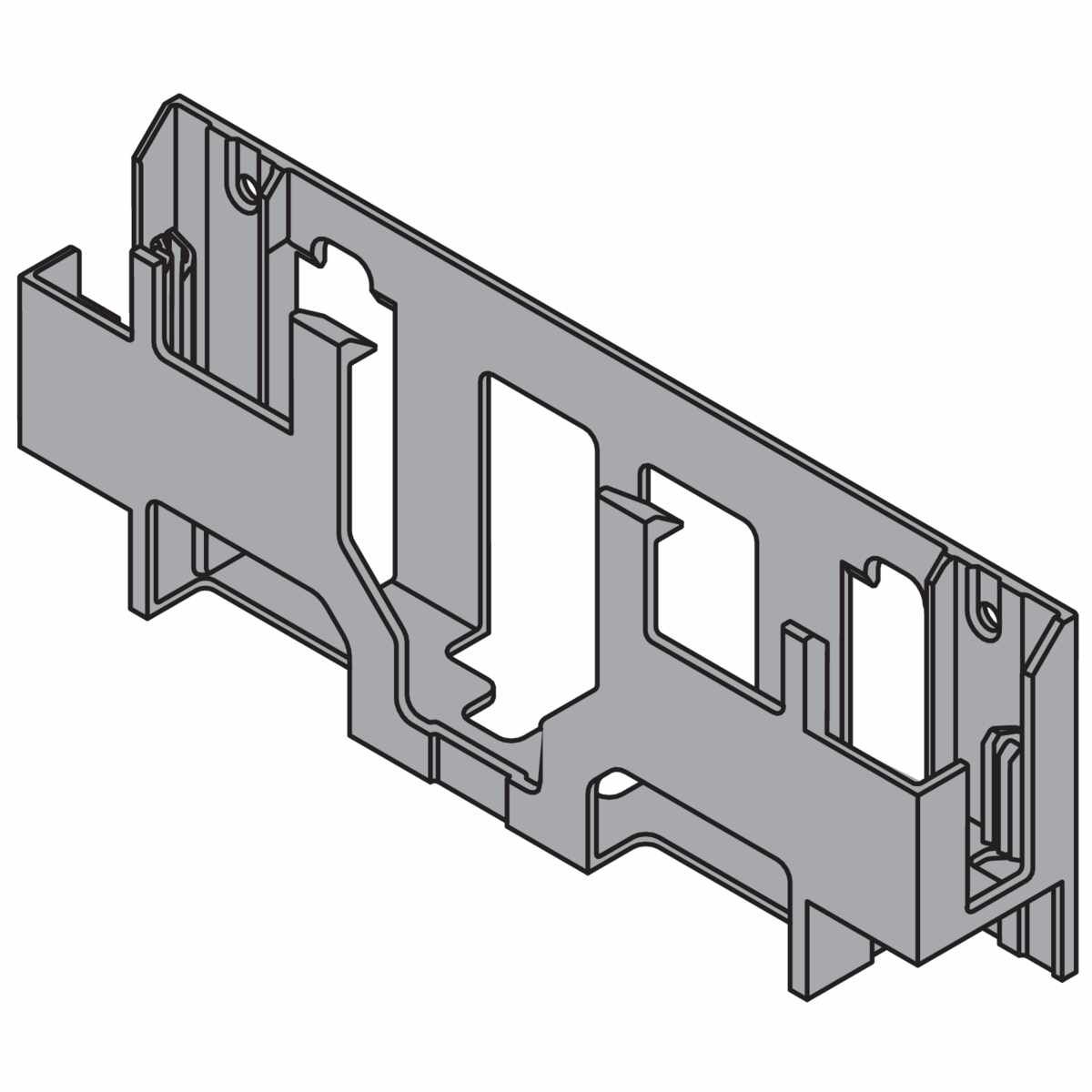 SERVO-DRIVE Netzteilhalterung, Wandmontage, weißgrau