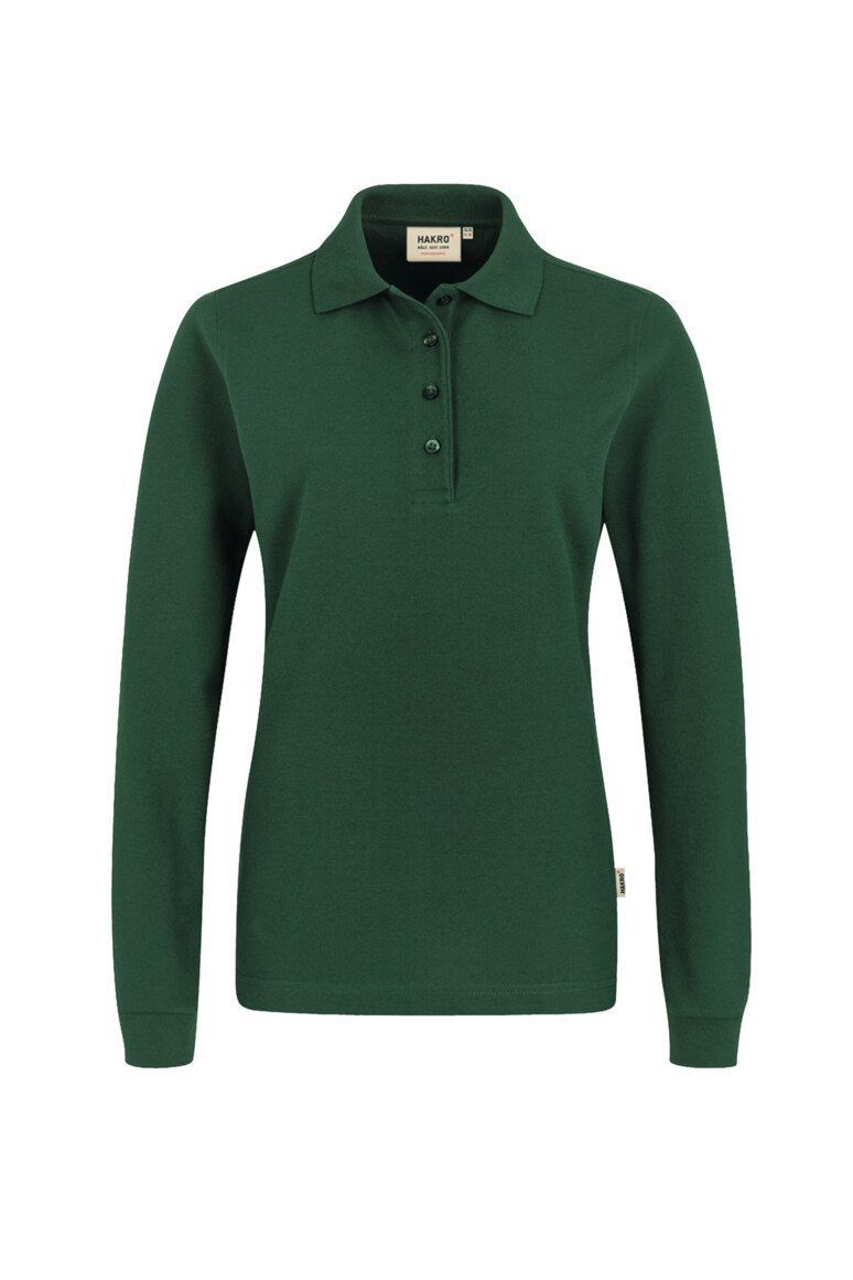 HAKRO Damen Longsleeve-Poloshirt Mikralinar® 215