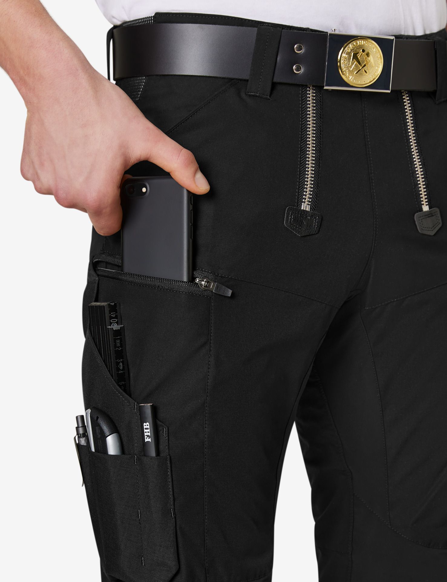 FHB Zunftshort RENE schwarz - Gr. 52