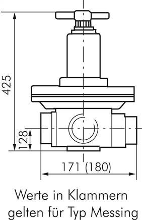 Druckregler, 1.4404, G 2", 0,1 - 1,5bar (Standard)