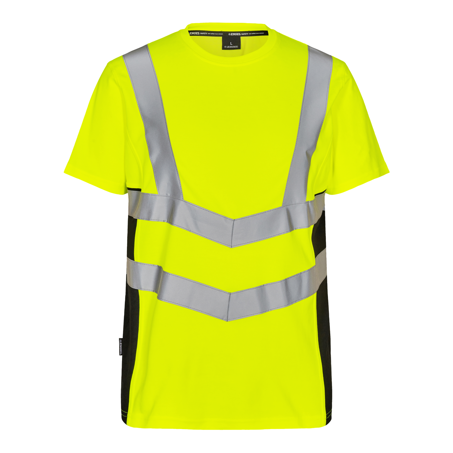 Safety T-Shirt Gelb/Schwarz, Gr. XS