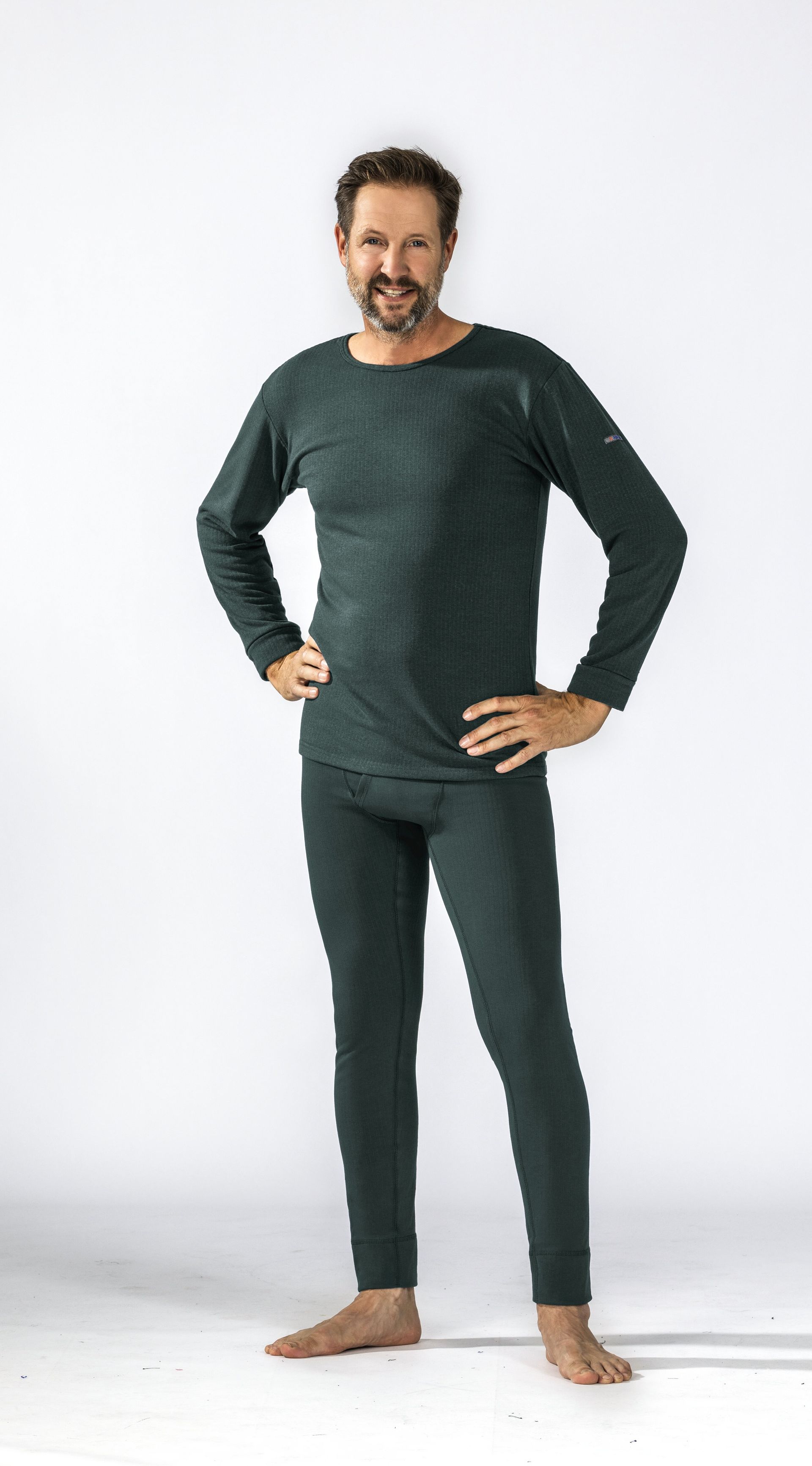 Planam Shirt Langarm 275 g/m² Funktionsunterwäsche grau Gr. S