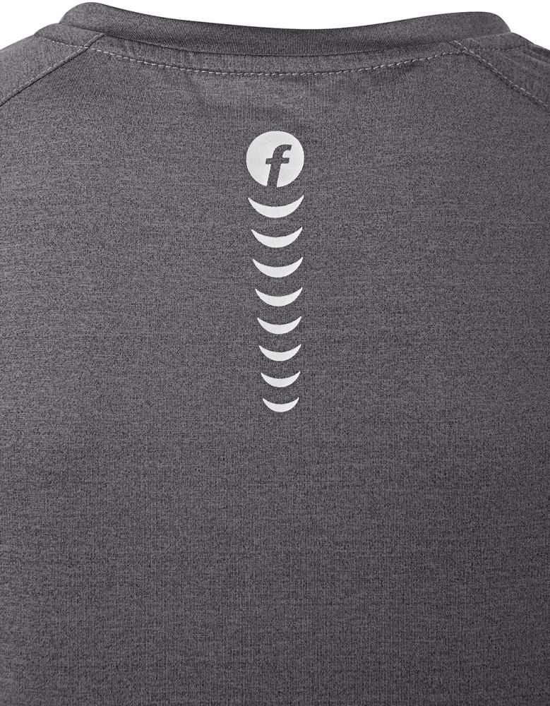 T-Shirt Quick Dry grau/schwarz meliert Gr. 2XL Fortis Elements