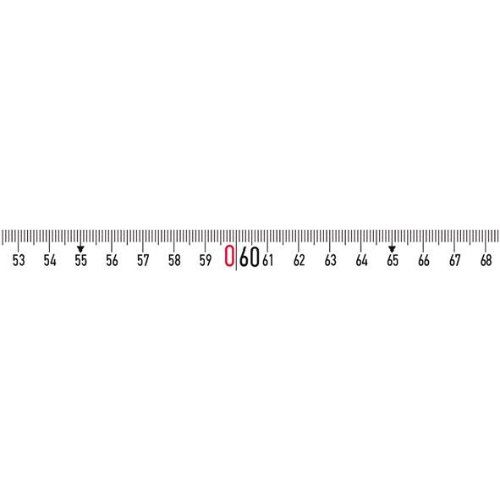 Rahmenbandmaß Stahl weiß 20mx13mm Maßanfang B Flextop Standard BMI