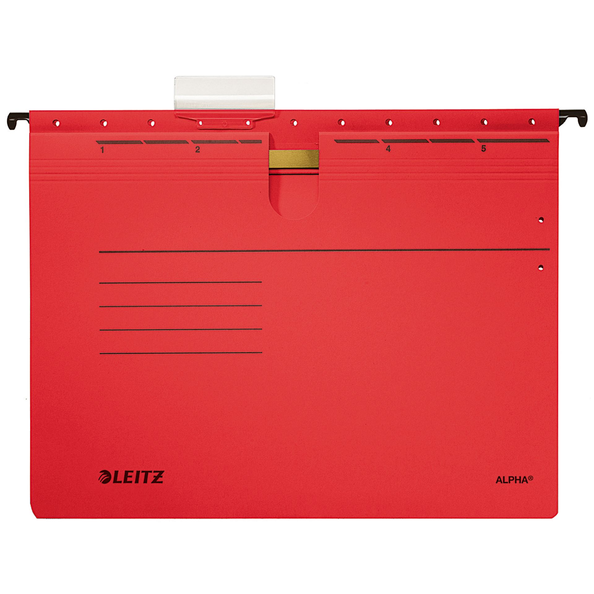 Hängehefter ALPHA A4 kfm. Heftung rot 25 St./Pack.