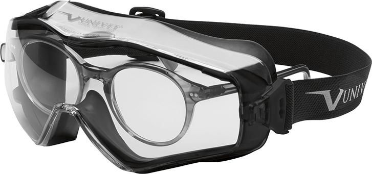 Vollsichtbrille 6X3 schwarz