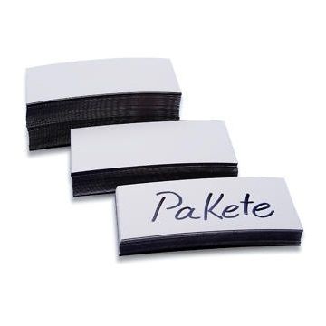 Magnetetiketten, weiss beschichtet