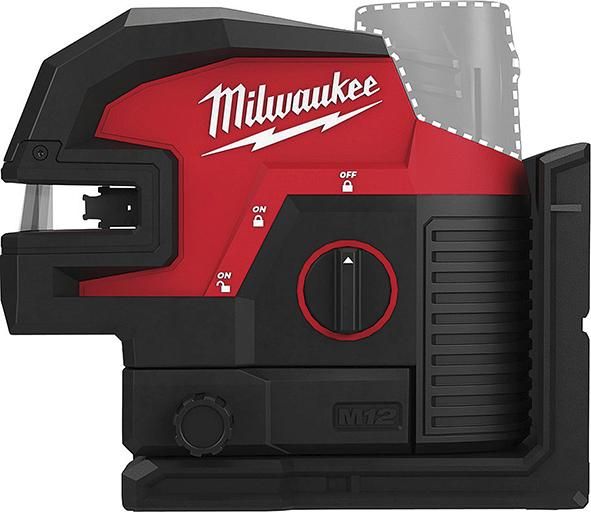 Kreuzlinienlaser M12 CLL4P-0C Milwaukee ohne Akku ohne Ladegerät Koffer