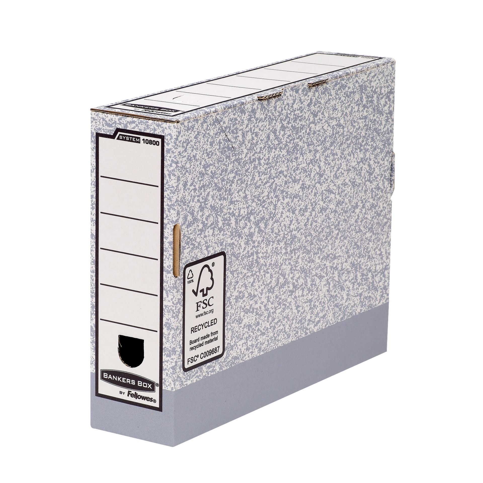 Archivschachtel System grau/weiß