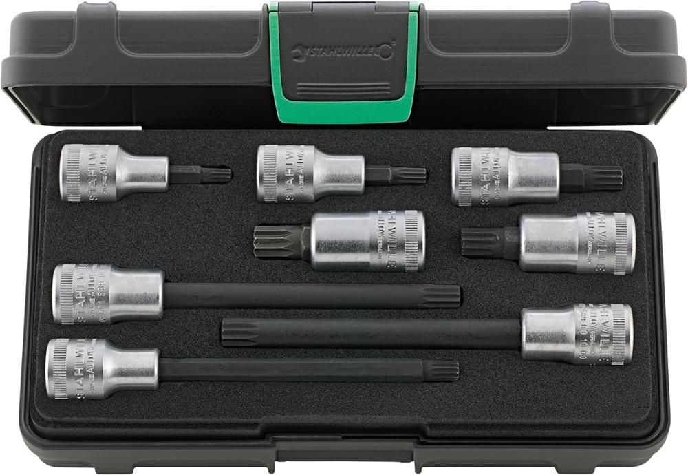 STAHLWILLE Schraubendrehereinsatz- Satz 1/2" XZN