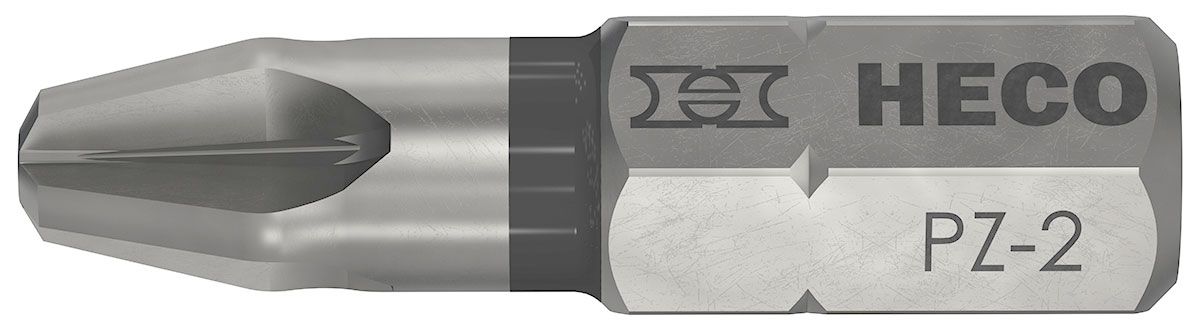 Bits, Pozi-Drive, PZD-2, Farbring: schwarz, im Blister à 10 Stück