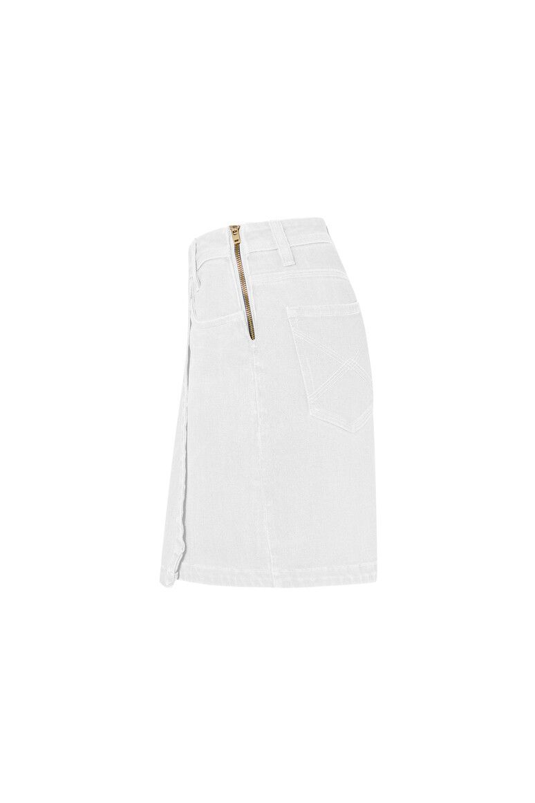 HAKRO Damen 5-Pocket-Jeansskort X-Stretch ECO weiß, XS