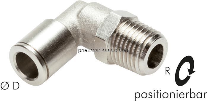 Winkel-Steckanschluss R 1/8"-4mm, IQS-MSV (Standard)