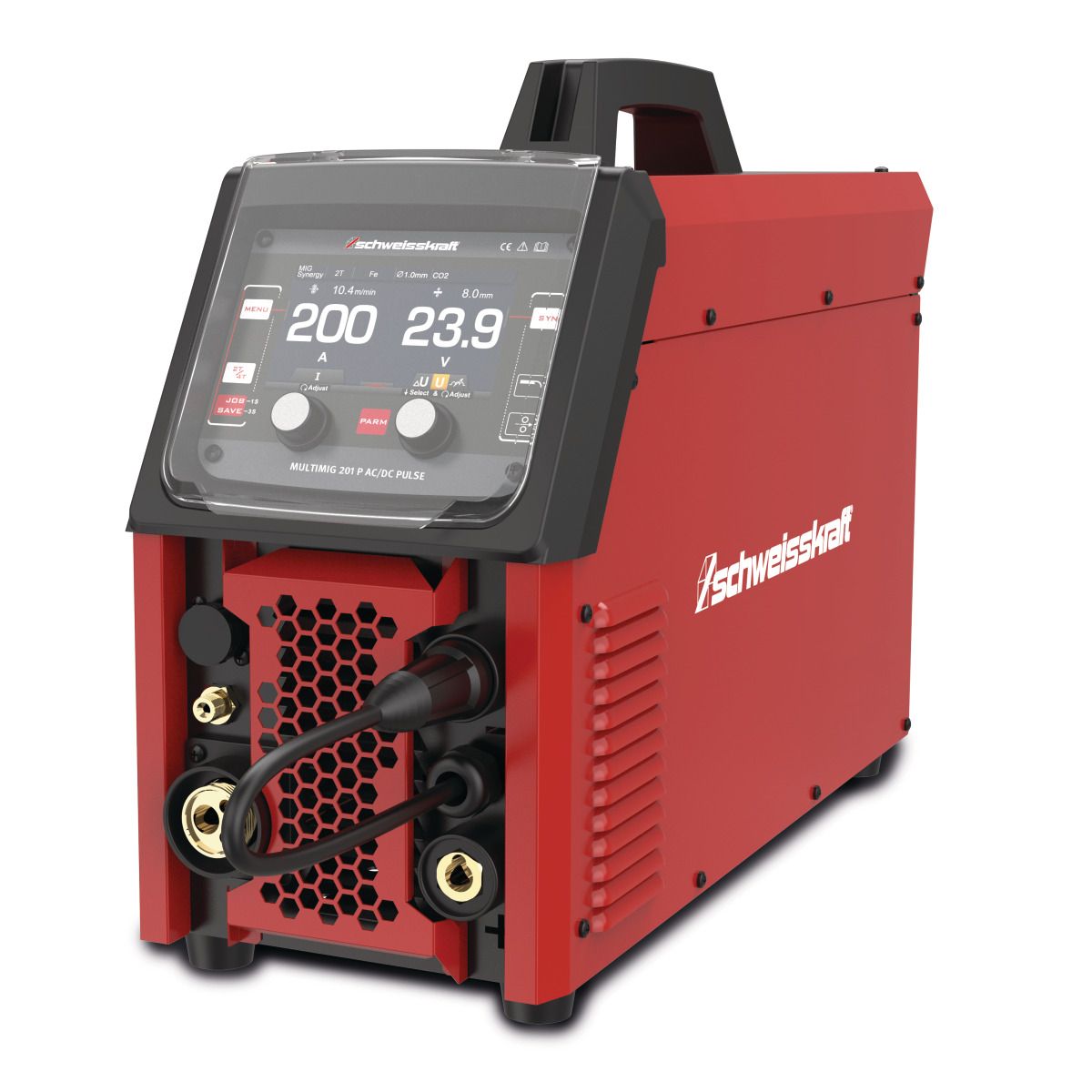 MIG/MAG Inverter-Schweißgerät Schweisskraft MULTIMIG 201 P AC/DC Pulse