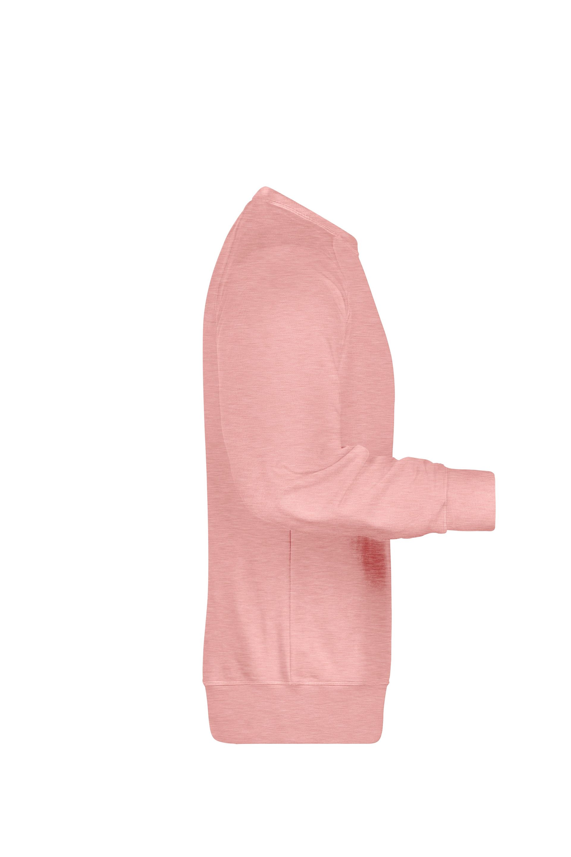 James & Nicholson 8022 Herren-Sweatshirt, Rosé-Melange, Gr. 3XL