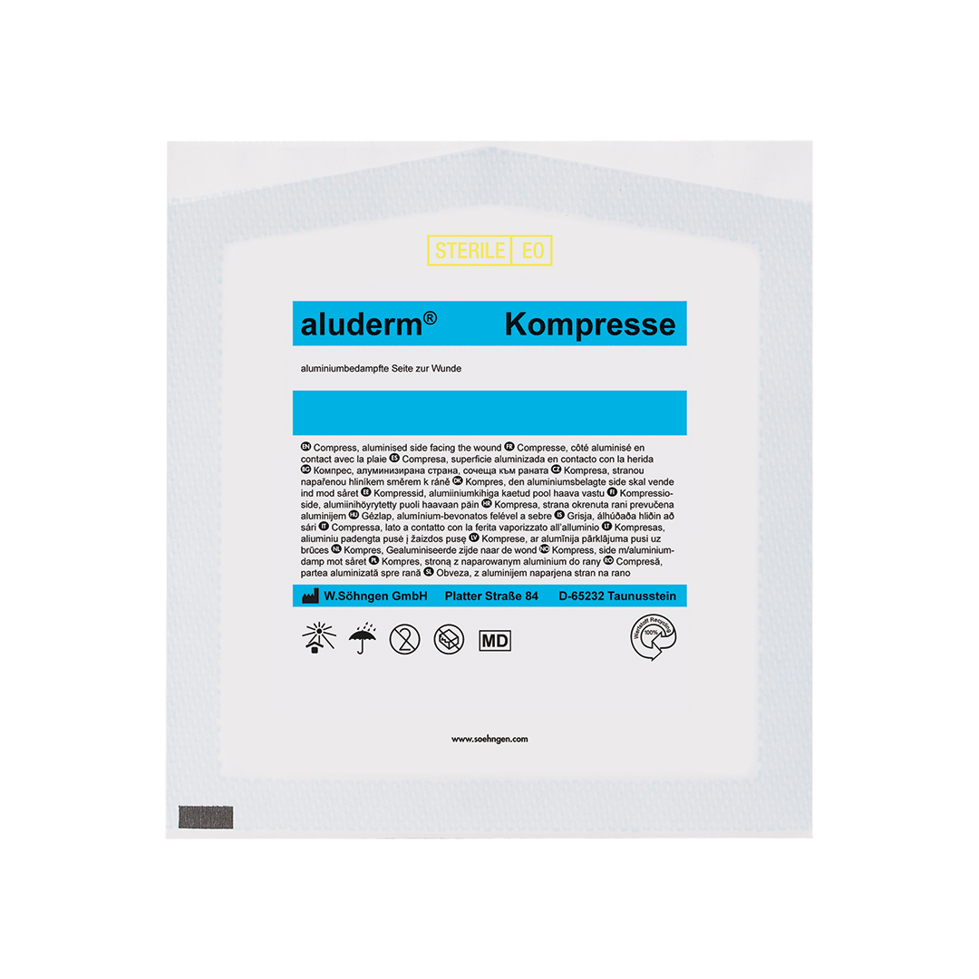 aluderm® Kompresse einzeln 7,5 x 7,5 cm