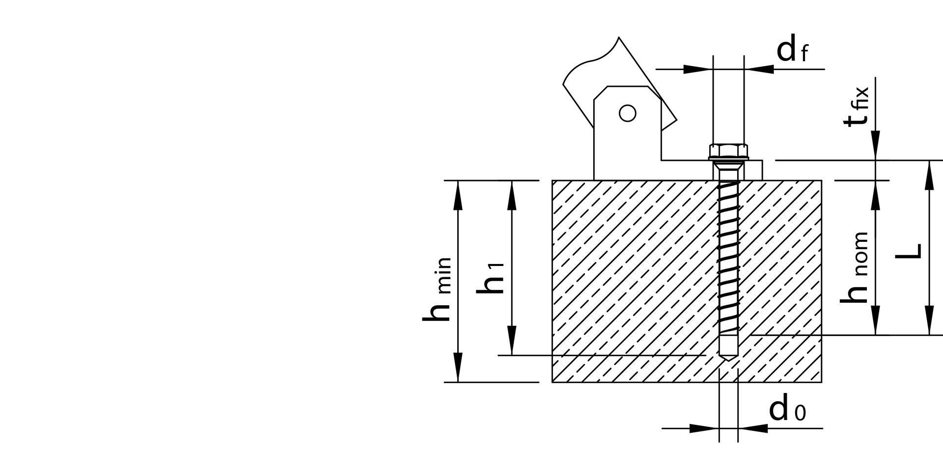 MULTI-MONTI-plus SSK 16,0 x 130, Sechskantkopf mit angepresster Scheibe und Konus, SW-24, Sechskantkopf, verzinkt blau, A2K, 10 Stück, VARIANTA-Handwerkerverpackung