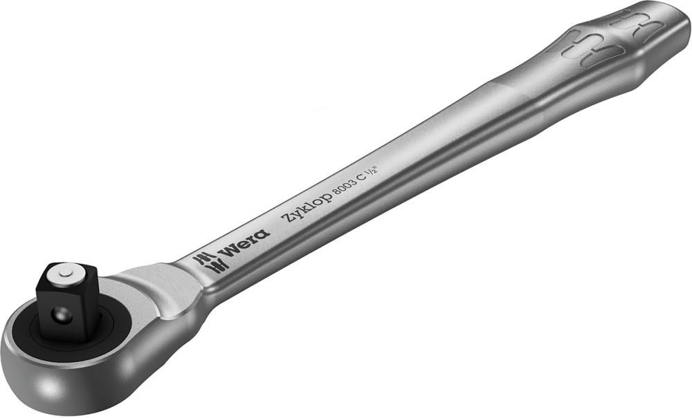 Durchsteck-Knarre ZYKLOP metal push 1/2" Wera