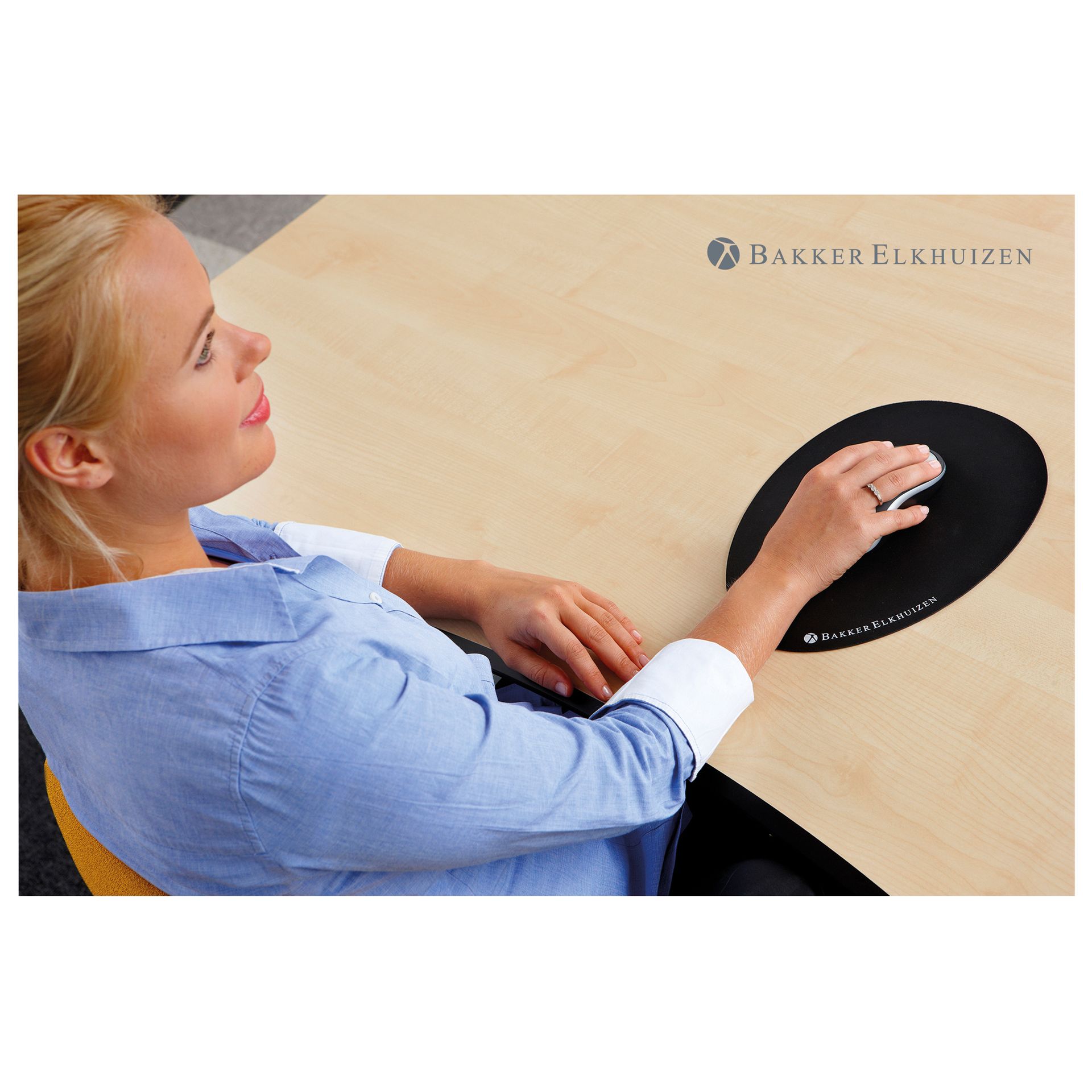 Mausepad Egg Ergo Gummi schwarz