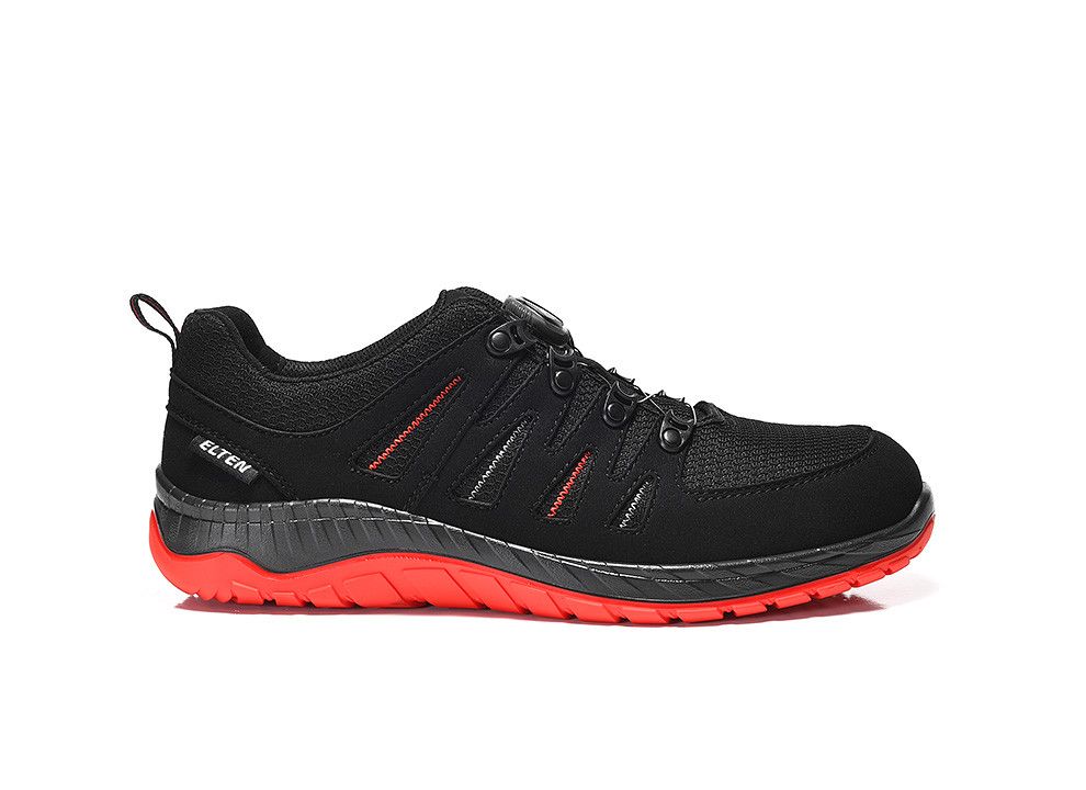 Sicherheitshalbschuh MADDOX BOA® black-red Low ESD S3S, Gr. 35