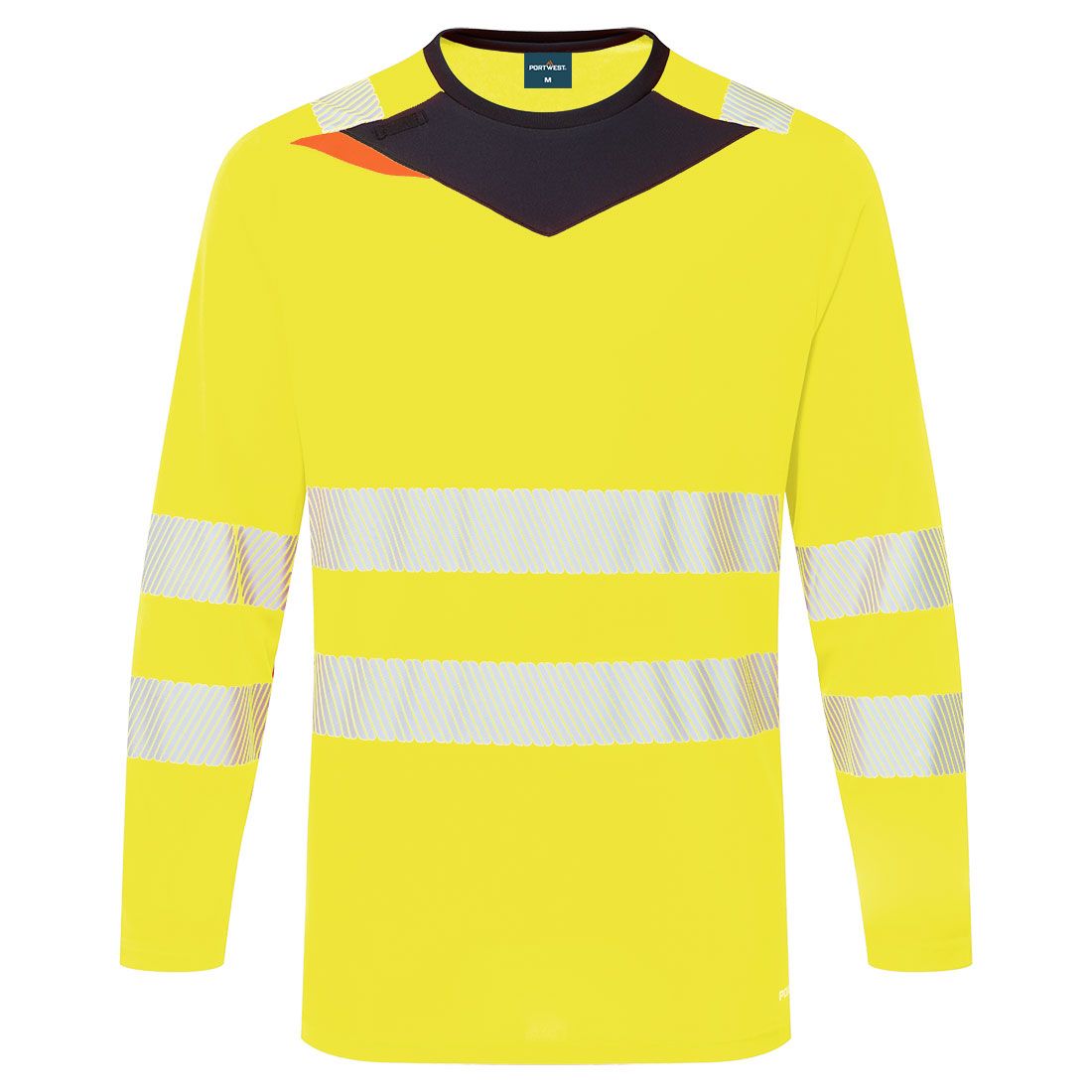Portwest DX4 Warnschutz-Langarmshirt, Gelb, Gr. 3XL