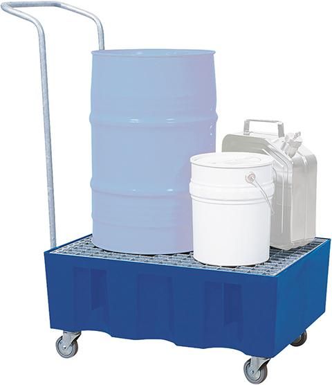 Auffangwanne PE 60 l m. Rollen u. Giro ASECOS