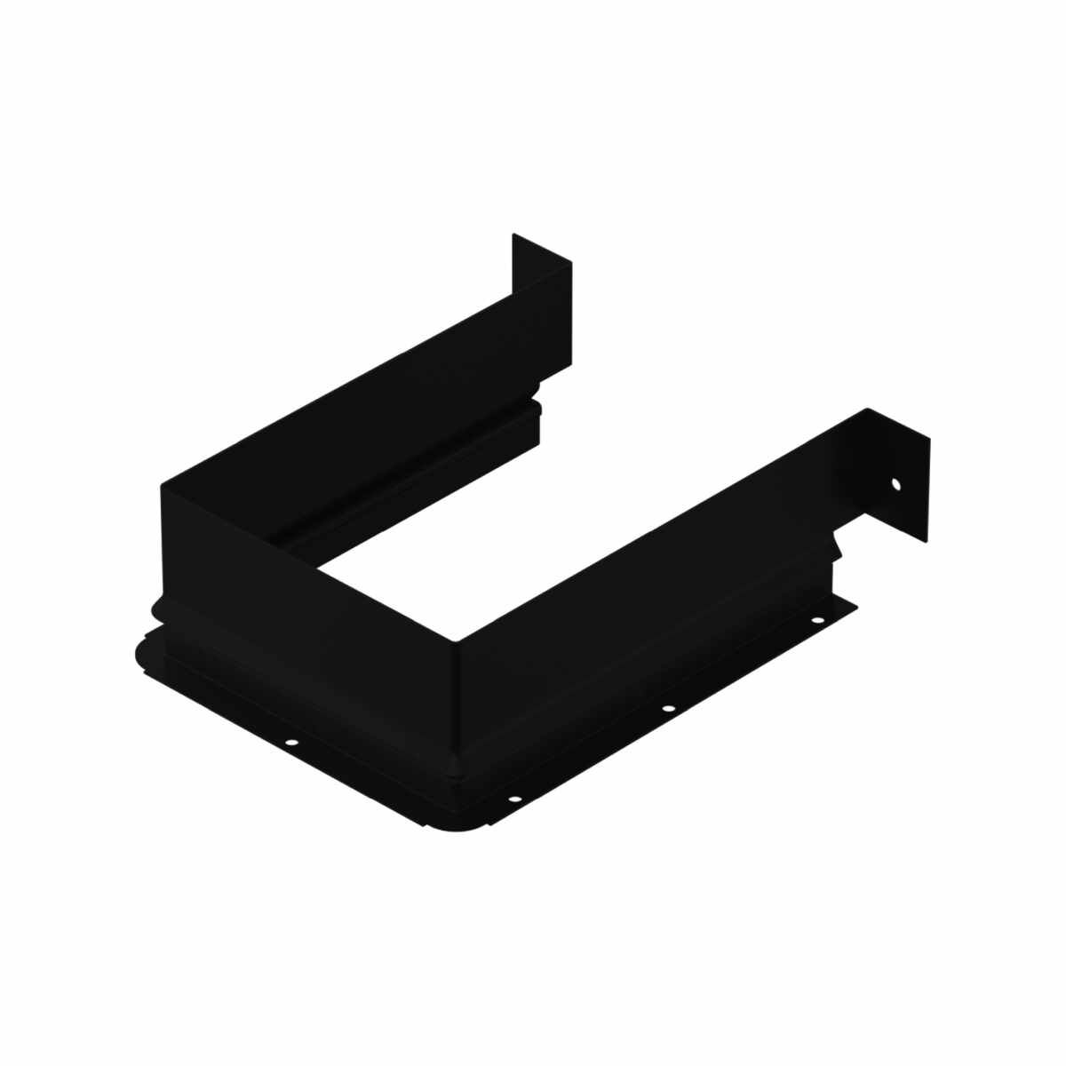 Metallumrandung für Siphonausschnitt - eckig, anth