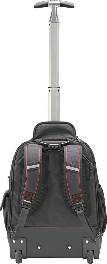 Werkzeugrucksack mit Rollen und Teleskopgriff 350x210x490mm Nylon FORMAT