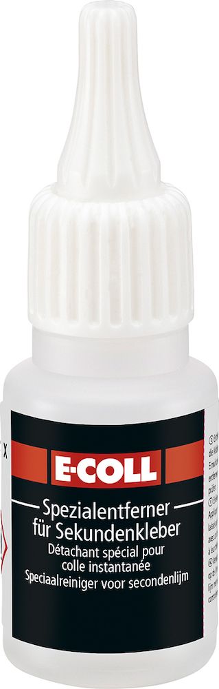 E-Coll Spezialentferner für Sekundenkleber, 20ml